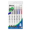 Bazic Products 1738 Prima Assorted Color Stick Pen w/ Cushion Grip (8/Pack) - Pack of 24