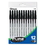 Bazic Products 1755 Pure Black Stick Pen (12/Pack) - Pack of 24