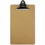 Bazic Products 1802 Memo Size Hardboard Clipboard w/ Sturdy Spring Clip - Pack of 24