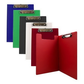 Bazic Products 1828 A4 Size PVC Clip Folder w/ Low Profile Clip