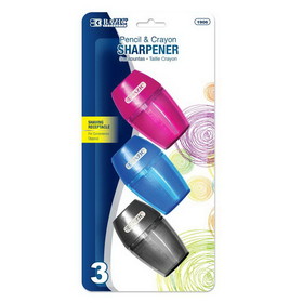 Bazic Products 1906 Single Hole Sharpener w/ Receptacle (3/pack)