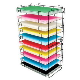 Bazic Products 20050 20" X 30" 10-Slots Foam Board Display Rack Only