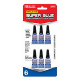 Bazic Products 2005 1 g / 0.036 Oz Single Use Super Glue (6/Pack)
