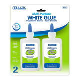 Bazic Products 2015 2.7 Oz. (80mL) White Glue (2/Pack)