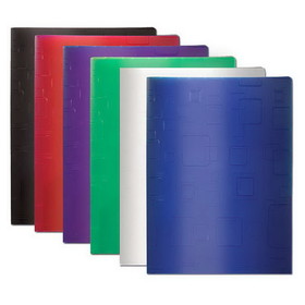 Bazic Products 2139 Cubic Embossed 2-Pockets Poly Portfolio