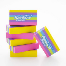 Bazic Products 2209 Rainbow Eraser (4/Pack)