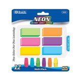 Bazic Products 2225 Neon Eraser Sets (12/Pack)