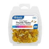 Bazic Products 229 Brass (Gold) Thumb Tack (200/Pack)