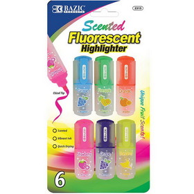 Bazic Products 2315 Fruit Scented Mini Highlighters (6/Pack)