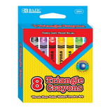 Bazic Products 2501 8 Color Premium Jumbo Triangle Crayons
