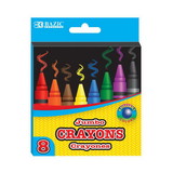 Bazic Products 2518 8 Color Premium Jumbo Crayons