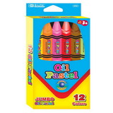 Bazic Products 2550 12 Color Jumbo Oil Pastel