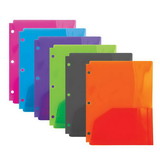 Bazic Products 3110 Translucent 2-Pocket Poly Portfolio