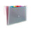 Bazic Products 3164 Rainbow 7-Pocket Letter Size Poly Expanding File - Pack of 12