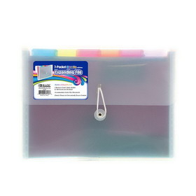 Bazic Products 3164 Rainbow 7-Pocket Letter Size Poly Expanding File
