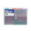 Bazic Products 3164 Rainbow 7-Pocket Letter Size Poly Expanding File - Pack of 12