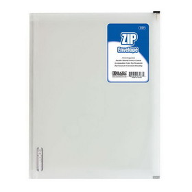 Bazic Products 3187 Clear Letter Size Zip Envelope