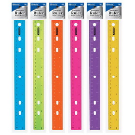 Bazic Products 322 12" (30cm) Jeweltones Color Ruler