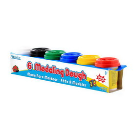 Bazic Products 3310 2 Oz. Multi Color Modeling Dough (6/Pack)