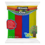 Bazic Products 3340 4 Primary Color 1lbs. Modeling Clay Sticks