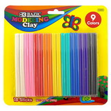 Bazic Products 3343 9 Color 260g Modeling Clay Sticks