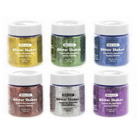 Bazic Products 3445 56.6g / 2 Oz. Primary Color Glitter Shaker