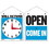 Bazic Products 4398 7.5" X 9" "WILL RETURN" Clock Sign w/ "OPEN" sign on back - Pack of 24