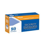 Bazic Products 5048 #6 3/4 Security Envelope w/ Gummed Closure (80/Pack)