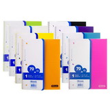 Bazic Products 538 W/R 70 Ct. 1-Subject Poly Cover Spiral Notebook