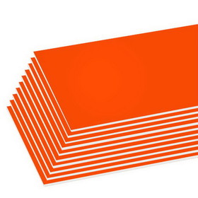 Bazic Products 5402 20" X 30" Fluorescent Orange Foam Board
