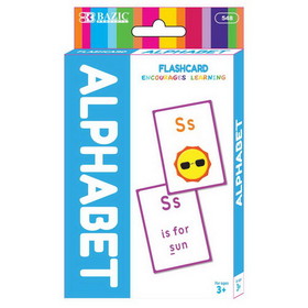 Bazic Products 548 Alphabet Preschool Flash Cards (36/Pack)