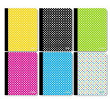 Bazic Products 5492 C/R 100 Ct. Polka Dot Composition Book