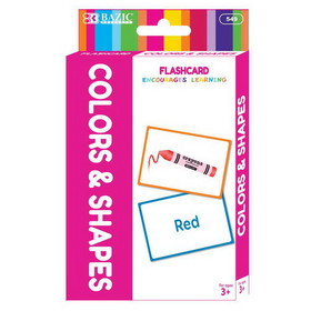 Bazic Products 549 Colors Preschool Flash Cards (36/Pack)