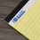 Bazic Products 555 50 Ct. 5" X 8" Canary Jr. Perforated Writing Pad (2/Pack) - Pack of 24