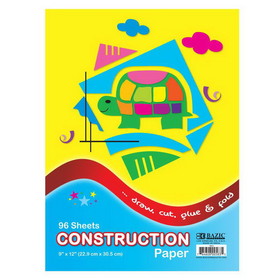 Bazic Products 583 96 Ct. 9" X 12" Construction Paper