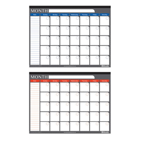 Bazic Products 588 17" X 22" Undated 12-Month Desk Pad Calendar