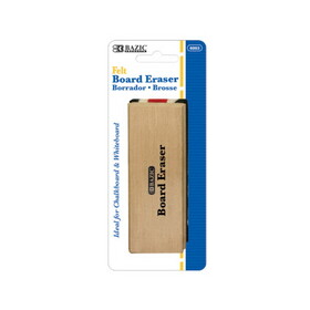 Bazic Products 6003 Whiteboard Eraser/Felt Chalkboard - Pack of 24