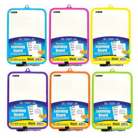 Bazic Products 6016 7.4" X 10.3" Double Sided Dry Erase Learning Board w/ Marker