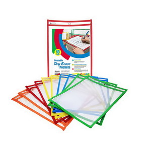 Bazic Products 6090 Reusable Dry Erase Pockets (10/Pack)