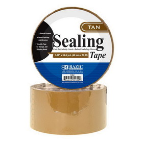 Bazic Products 922 1.88" X 54.6 Yards Tan Packing Tape