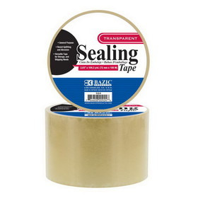 Bazic Products 924 2.83" X 109.3 Yards Clear Packing Tape