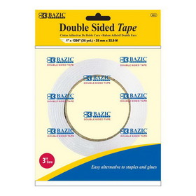 Bazic Products 925 1" X 36 Yard (1296") Double Sided Tape