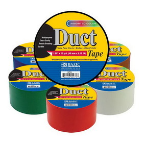 Bazic Products 979 1.88" X 10 Yard Assorted Colored Duct Tape