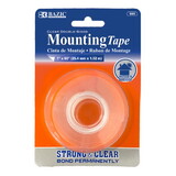 Bazic Products 989 Double Sided Clear Mounting Tape 1″ X 60″ - Pack of 24