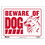 Bazic Products L-10 12" X 16" Beware of Dog Sign - Pack of 24