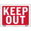 Bazic Products L-12 12" X 16" Keep Out Sign - Pack of 24