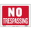 Bazic Products L-13 12" X 16" No Trespassing Sign - Pack of 24