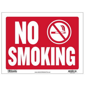 Bazic Products L-15 12" X 16" No Smoking Sign