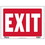Bazic Products L-17 12" x 16" Exit Sign - Pack of 24