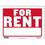 Bazic Products L-4 12" X 16" For Rent Sign - Pack of 24